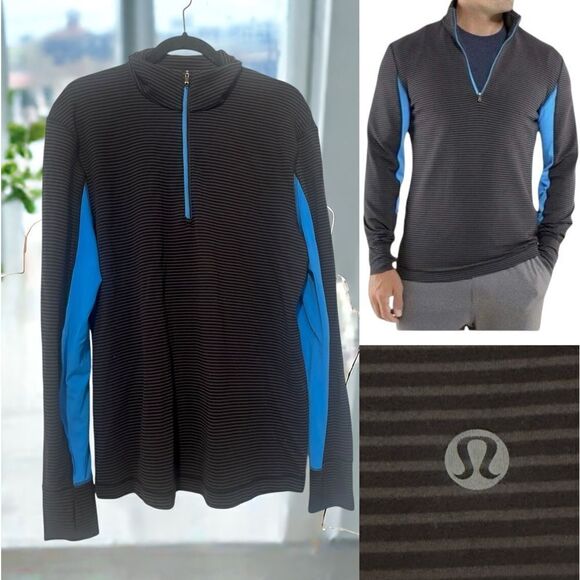 🔥 Lululemon 1/4 Zip Run Pullover Jumper Jacket Size L - Picture 1 of 16
